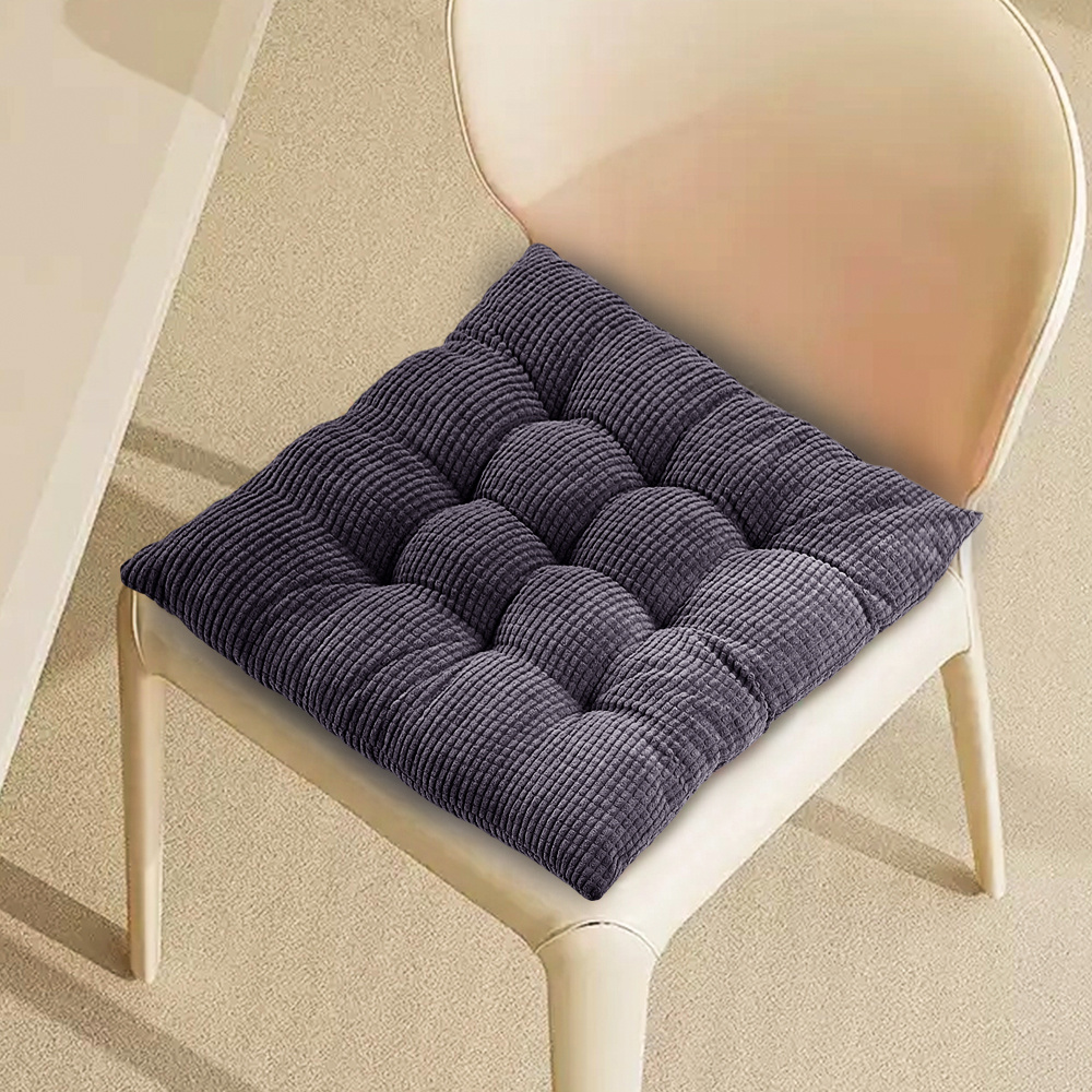 Square Indoor Thick Soft Cushion in Grey