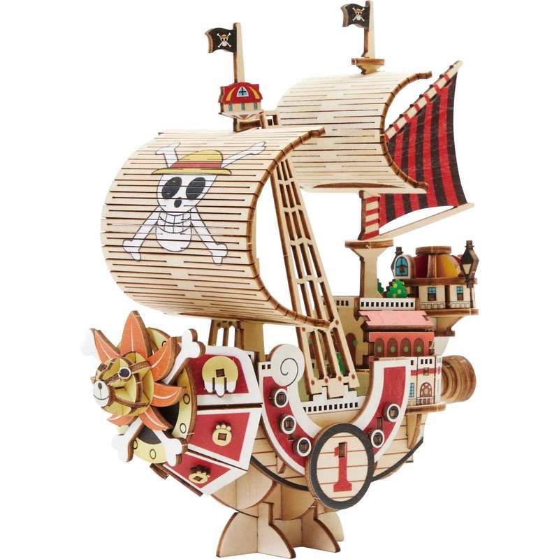 Image of 1 Piece Sunny Wood Model Kit – 135 Pieces – Laser-cut & Painted – Cm 3d Puzzle/model – Kito Art Wa-gu-mi