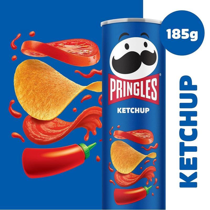 Image of Pringles Ketchup Chips 5 X 185g