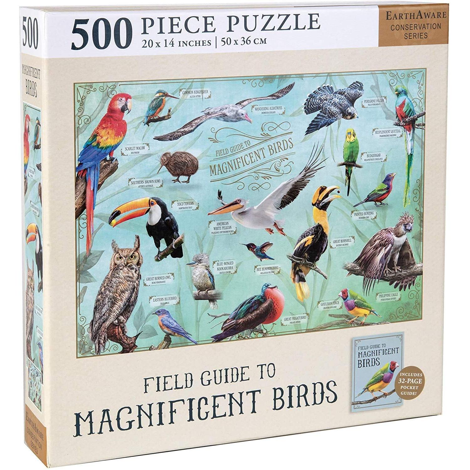 TEMU Field Guide To Magnificent Birds [jigsaw Puzzle]