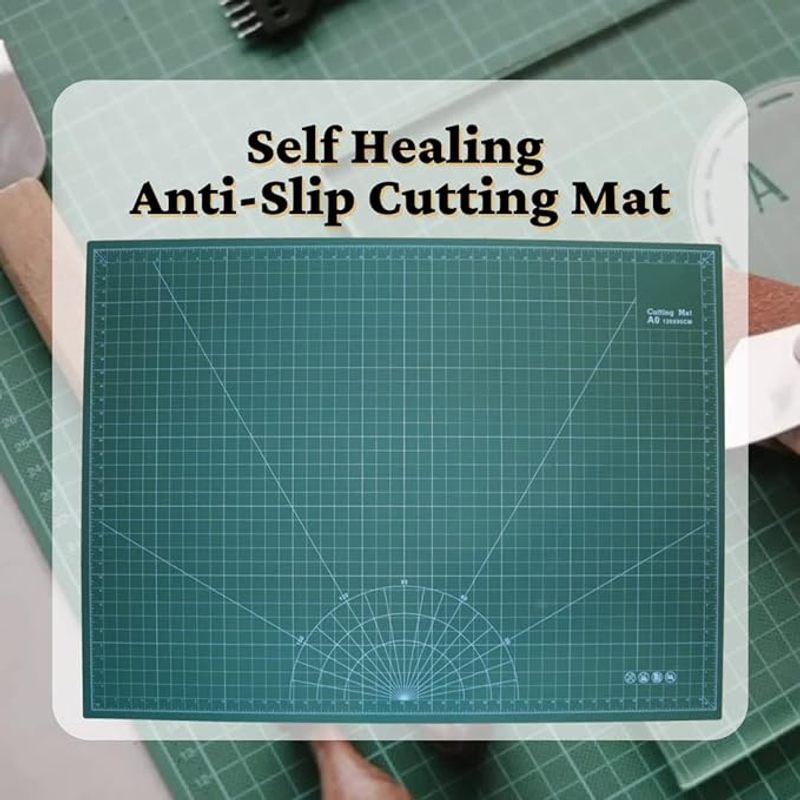 TEMU Garden Mile Extra Large Cutting Mat A0 Heavy Duty Self Cutting Mat With Grid Lines Craft Supplies For Adults Kids For Sewing Model Making