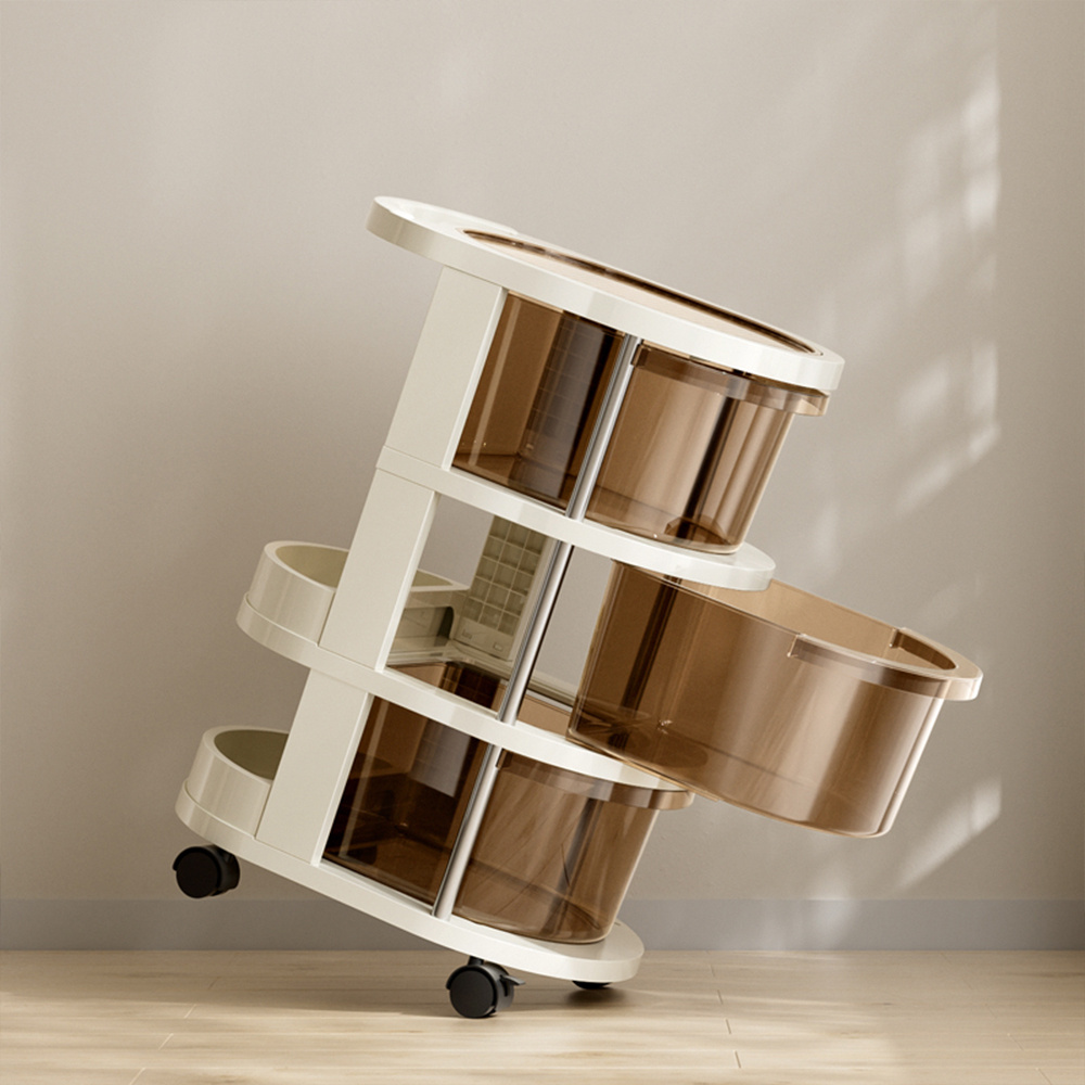 3-Tier Kitchen Storage Trolley with Wheels