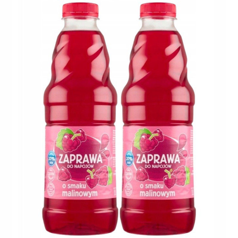 Image of Raspberry-flavored Drink Mix, 1 Liter X 2 Pieces