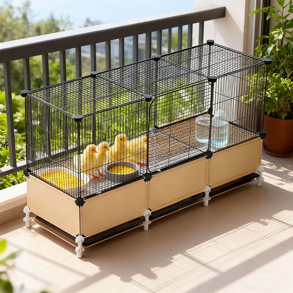 DIY Metal Chicken Cage Coop for Rabbits and Poultry