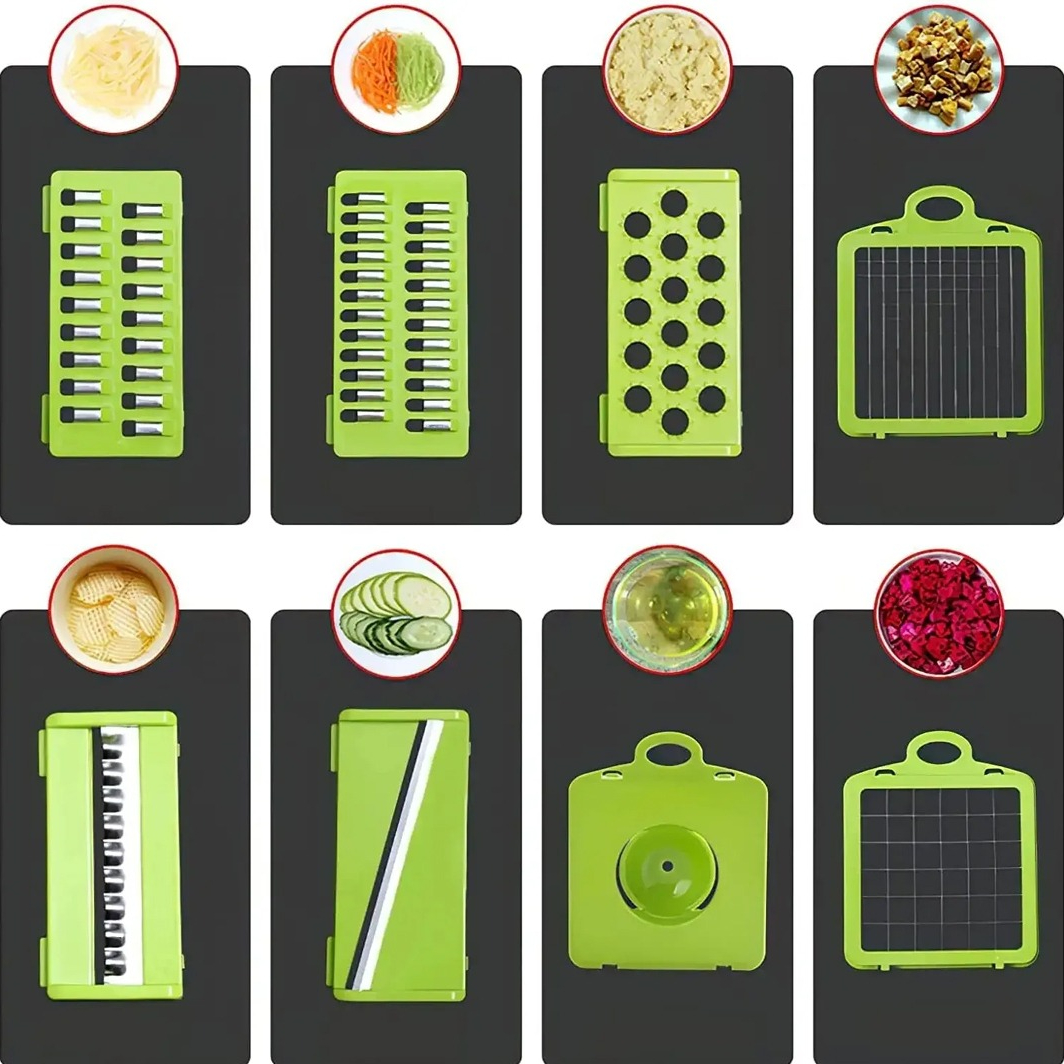 Multi-Purpose 14-in-1 Vegetable Chopper and Slicer