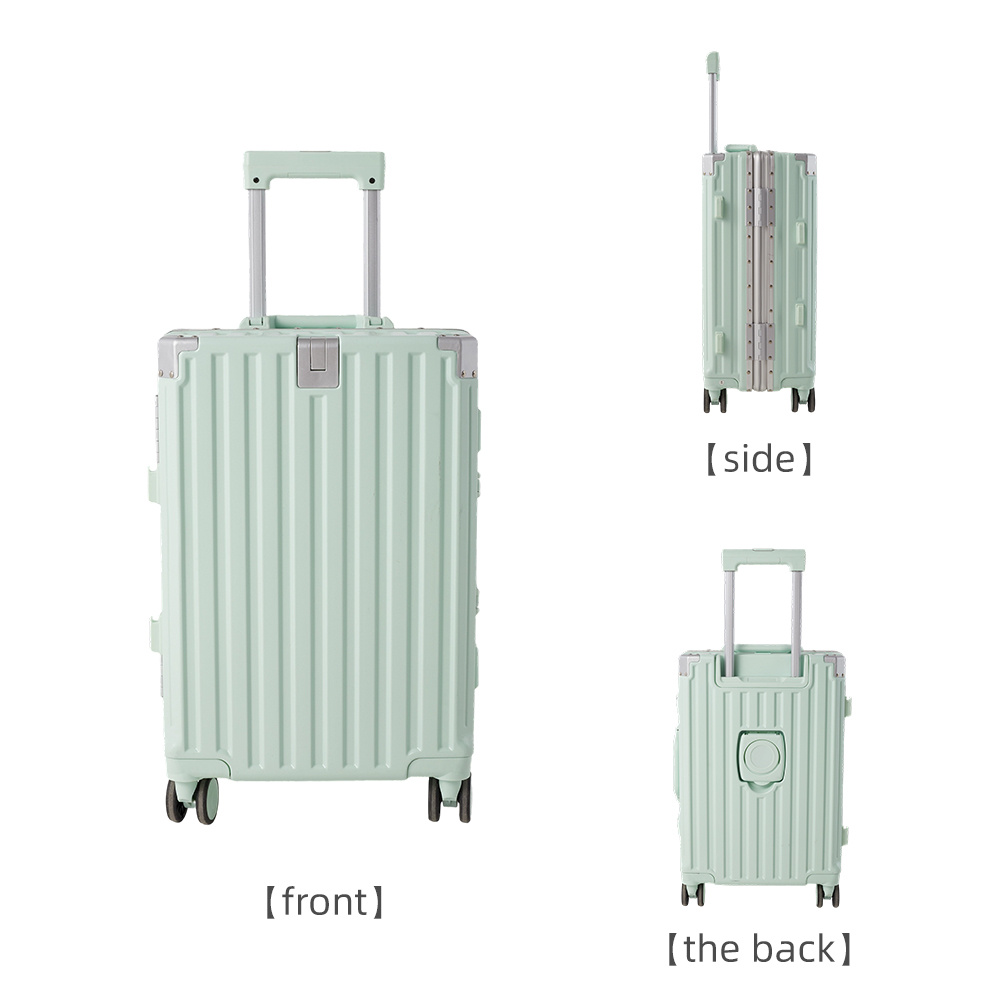20 Inch Hard Shell Suitcase with Cup Holder