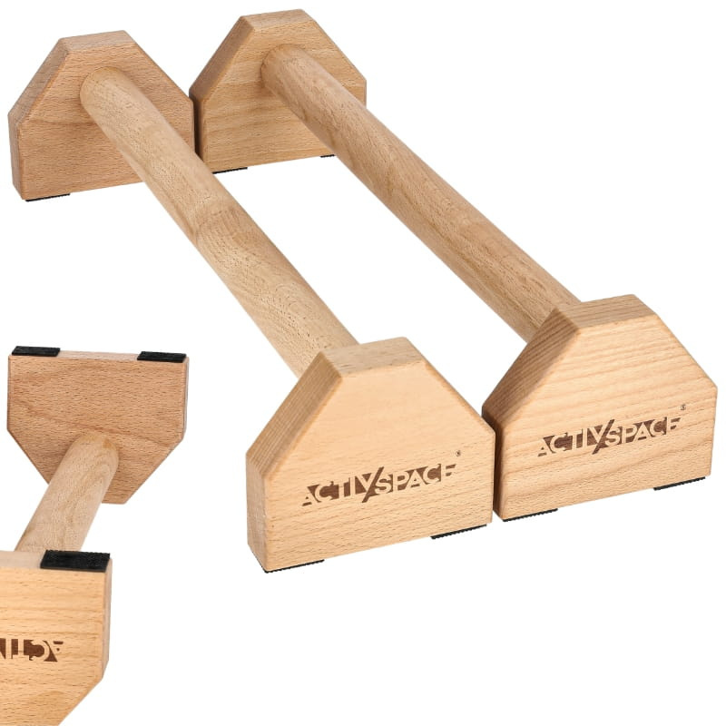 TEMU Barras de madera con agarres para flexiones, longitud 50 cm