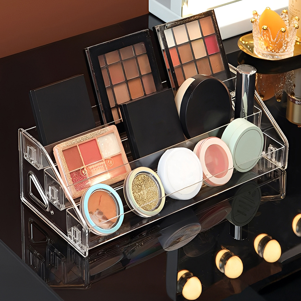 Plastic Multi-Layer Cosmetic Display Makeup Stand Rack