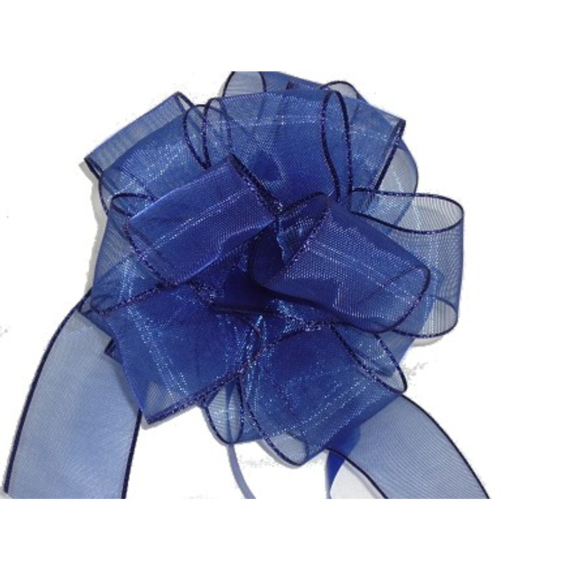 Great Loop / Gift Loop - Dark Blue - . 12 Cm Diameter - Gift Ribbon / Loop Ribbon - For Gifts & School Cones - Candy Cones - Tulle Loop...