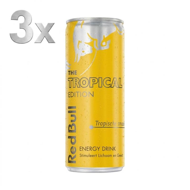 3x Red Bull - Tropical - 250ml