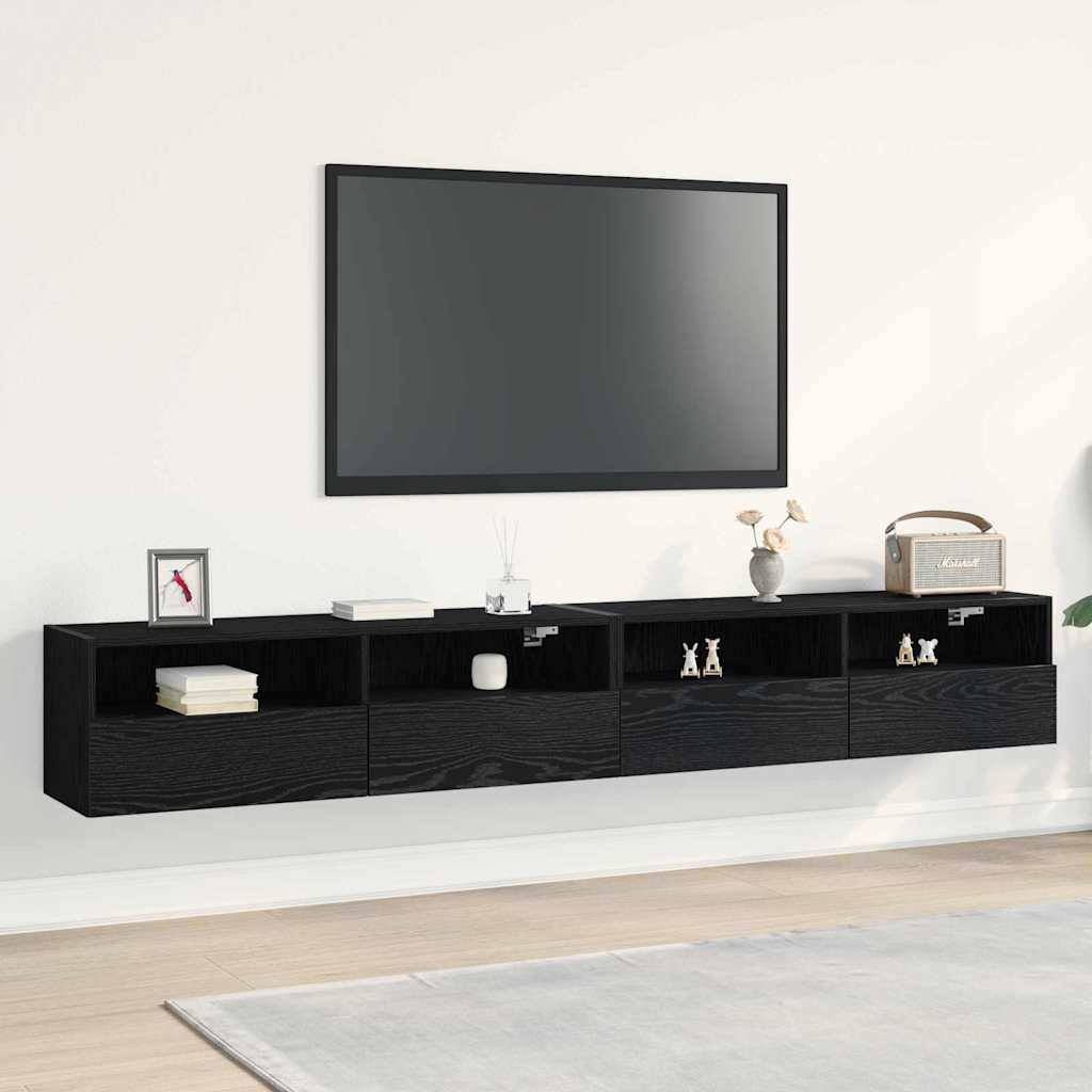 Image of Vidaxl Entertainment Center Tv Stand Media Storage Wall Shelf Modern Furniture Cabinet Living Room Furniture Stand Floating Shelvesfurniture