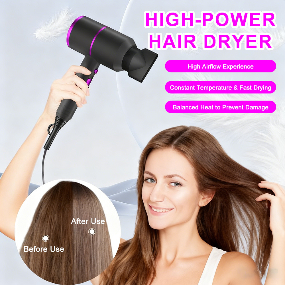 High Speed Ionic Hair Dryer with Styling Attachments