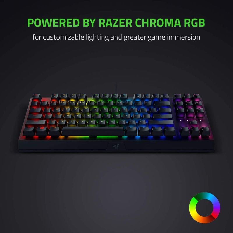 Image of Razer V3 Tkl Gaming Keyboard Green Switches Chroma Rgb Usa Layout Iso