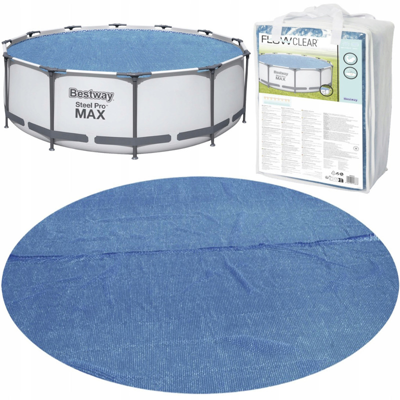 E-shop Solar Poolabdeckung, Abdeckung, Plane, Poolmatte, 366 396 Cm Bestway 58242