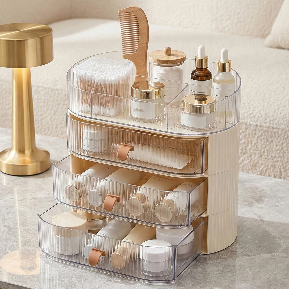 Stackable Display Vanity Organiser with 3 Drawers