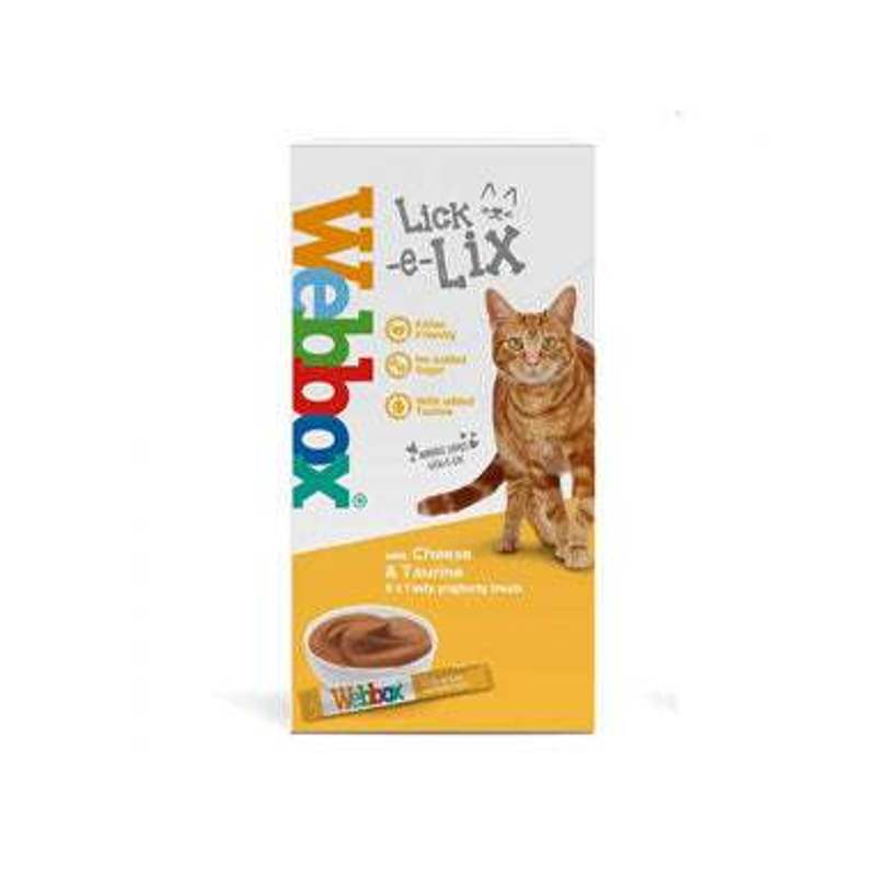 TEMU Webbox Lick- Cheese & Cat Treats 5 Sachets
