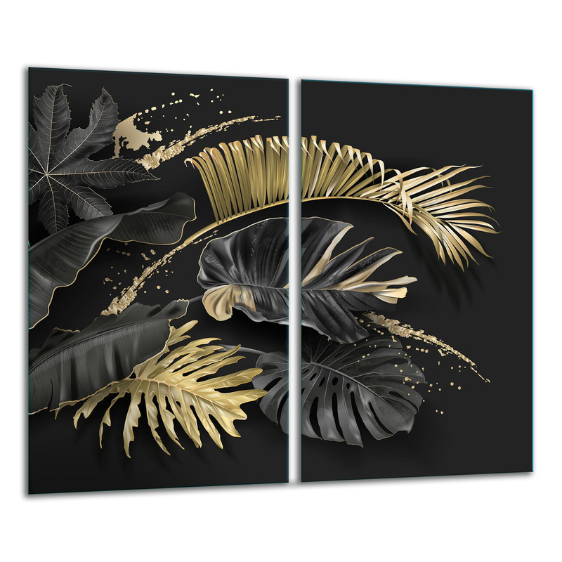 TEMU PLAQUE DE VERRE À DÉCOUPE 2X 30X52 NOIRE