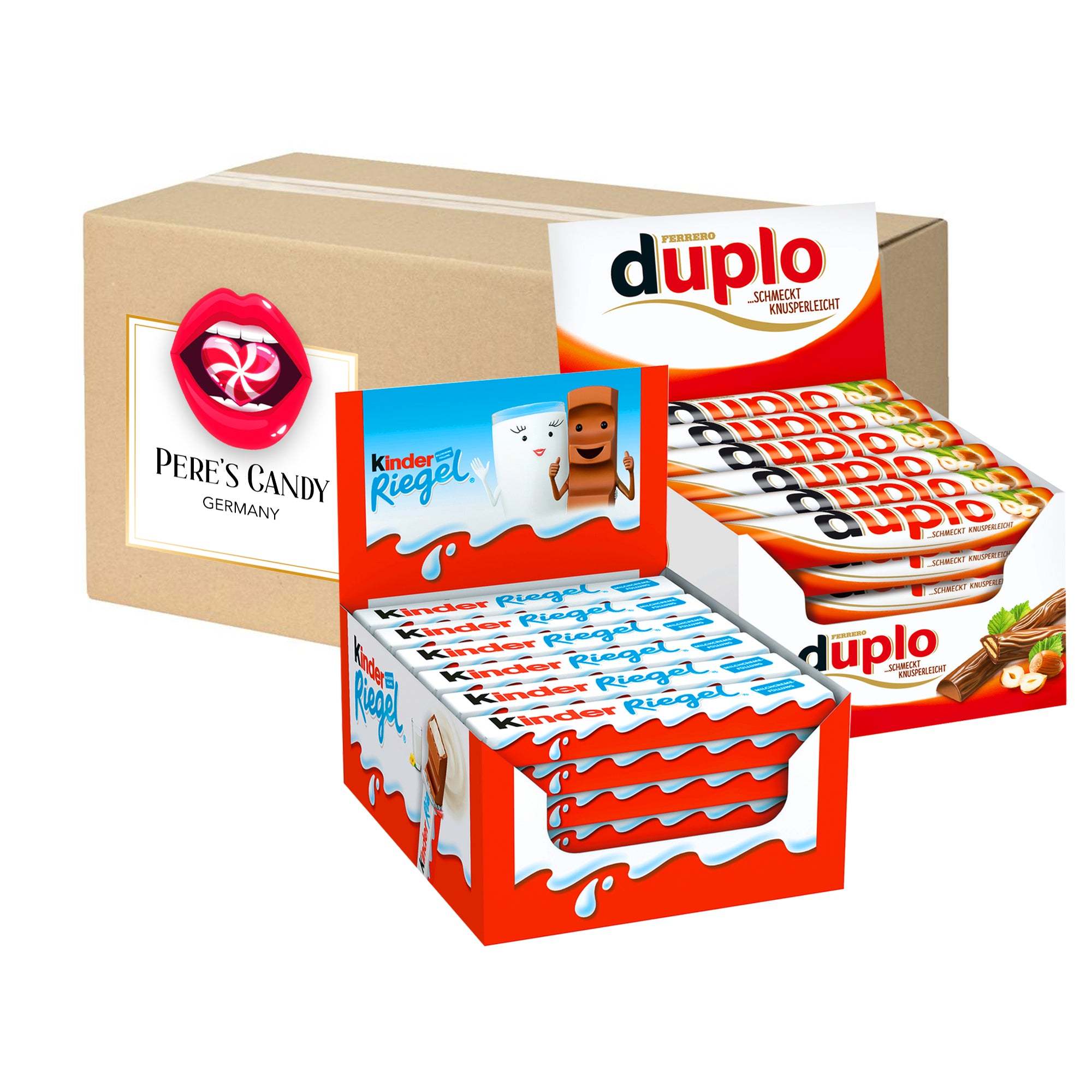 Ferrero 40 Duplo + 36 Kinder Bars - 1484g