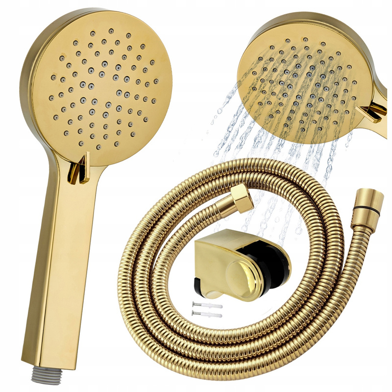 Image of Set Of 3 Functional Earpiece + Hose + Holder Golden Polish