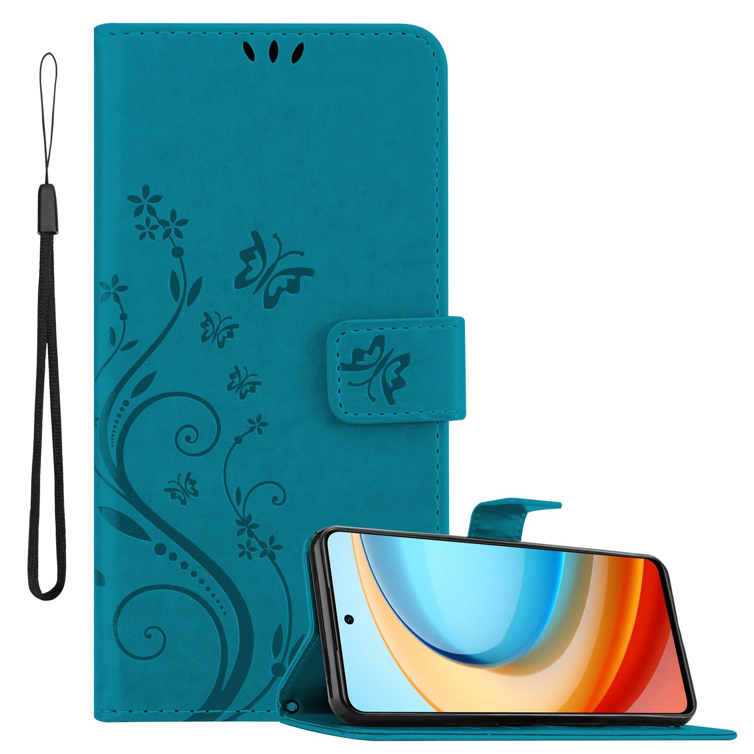 Image of Case Compatible With Zte Blade A75 5g, Protective Cover With Magnetic Closure, Stand Function, And Card Slots, Flip Case Flower Cover Etui Phone Flip Case Book Pouch