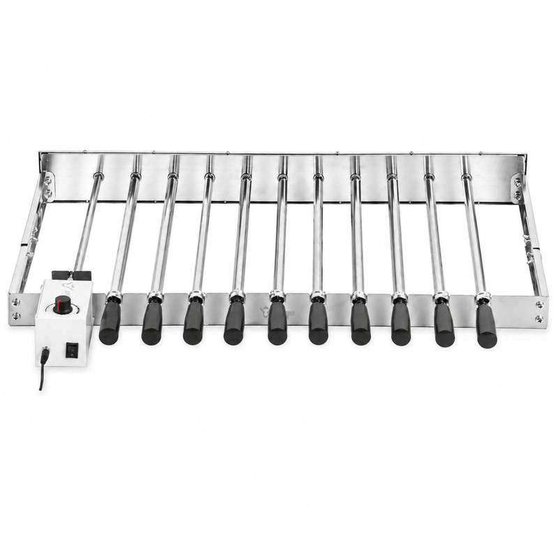 Image of Grill Attachment, 10 Skewers, 70 X 27-40 Cm, Stainless Steel, . The Left