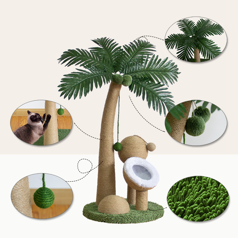 Medium Cat Scratcher Tree with Hanging Ball