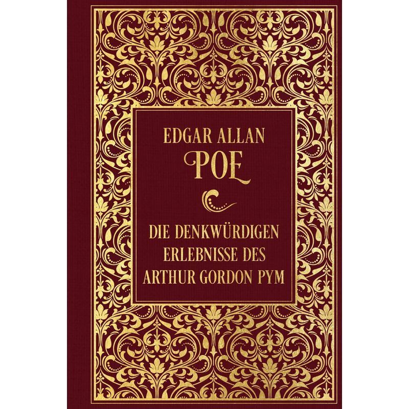 Image of The Memorable Experiences Of Arthur Gordon Pym - Book - Linen With Golden Embossing - Edgar Allan Poe - 232 Pages - German - 2023 - Nikol Publishing House Gmbh - Ean 9783868207415