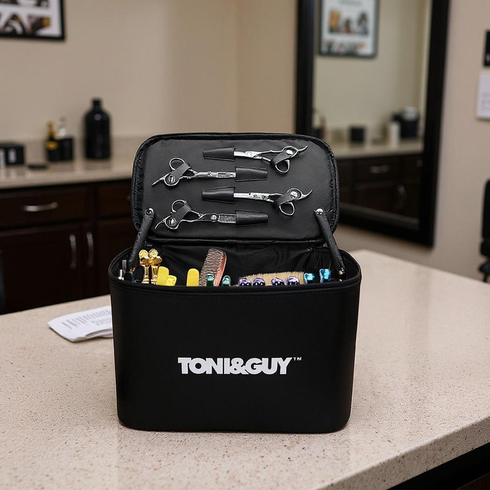 TEMU Large Capacity Hairdressing Tool Bag, Multi - Function Hairdresser Toolbox, Handheld Zipper Storage Bag For Salon Tools, Hair Stylists' Travel &