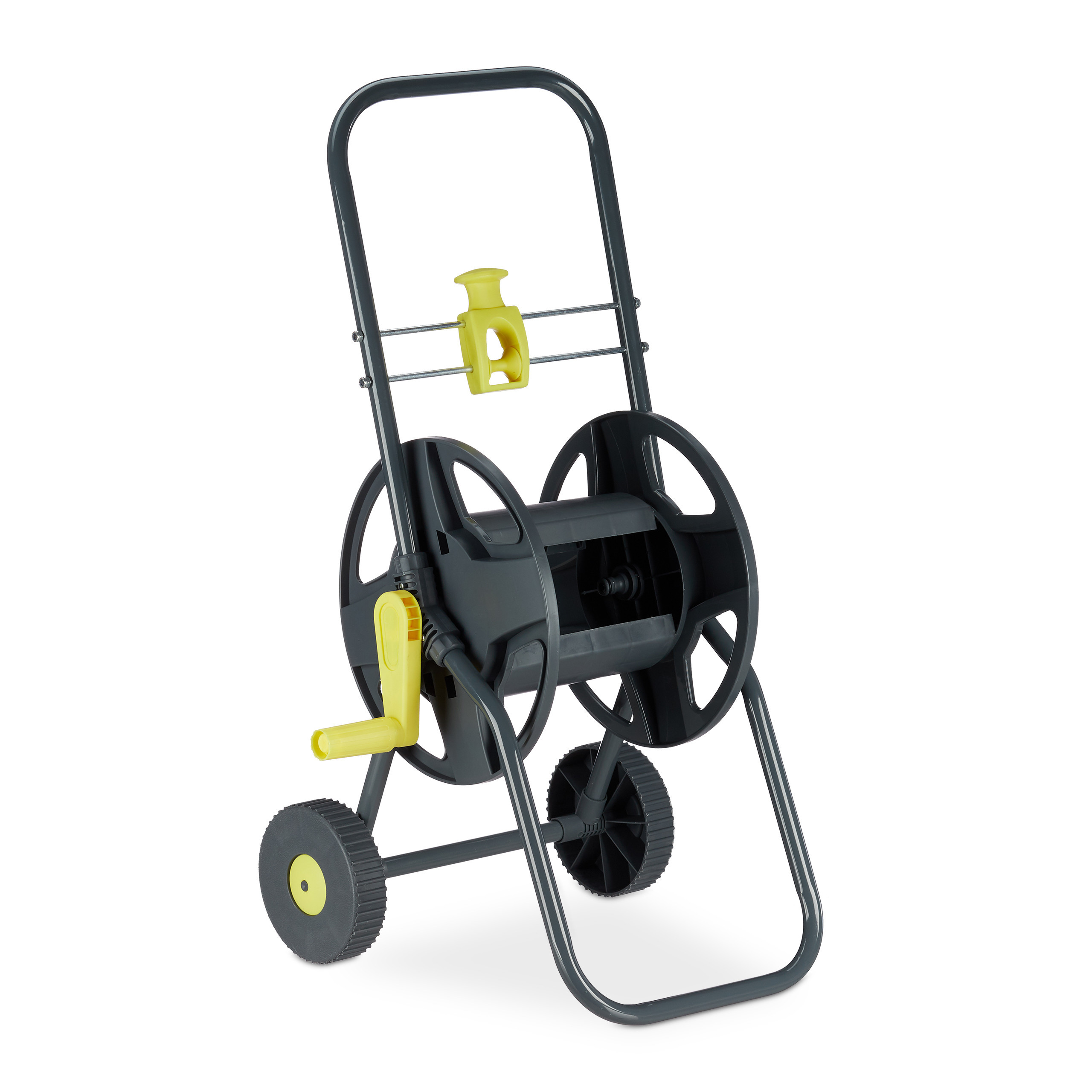 E-shop Schlauchwagen in Grau-Gelb - (B)44 x (H)76.5 x (T)41 cm