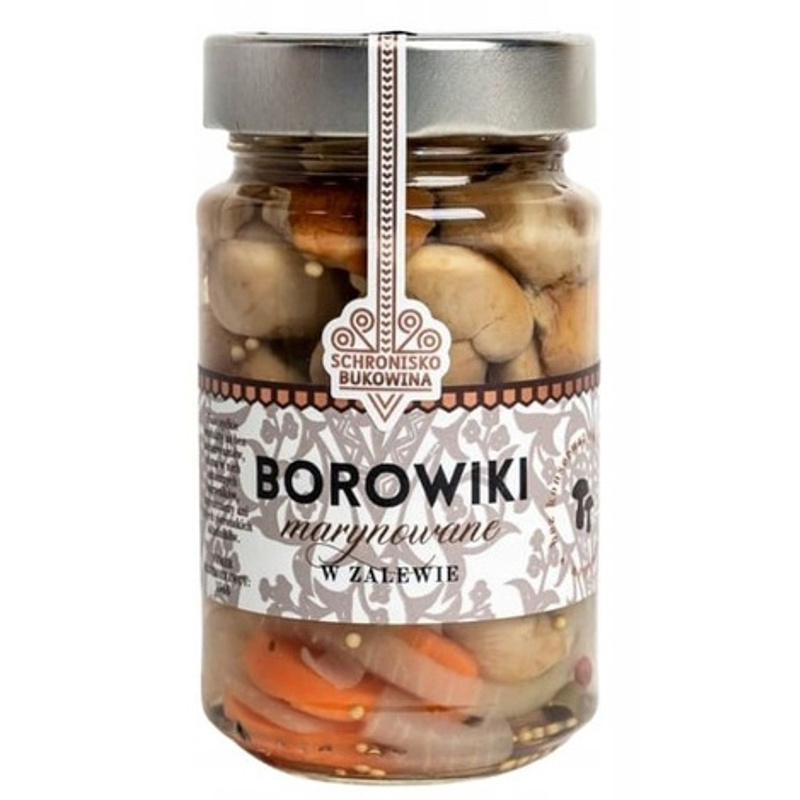 Marinated Boletus Mushrooms In Marinade 220g - Shelter Bukowina