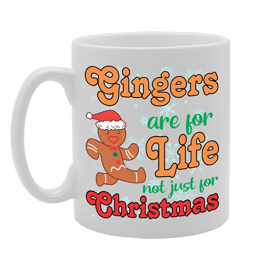 TEMU Gingers Are For Life For Christmas Printed Tea Coffee Ceramic Mg5252 - Funny Printed Coffee Mug - Great Gift Idea
