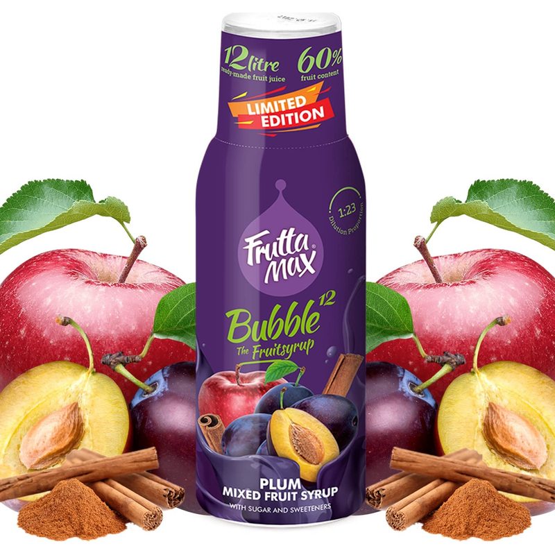 Fruttamax Plum-cinnamon- Beverage Syrup, 500ml