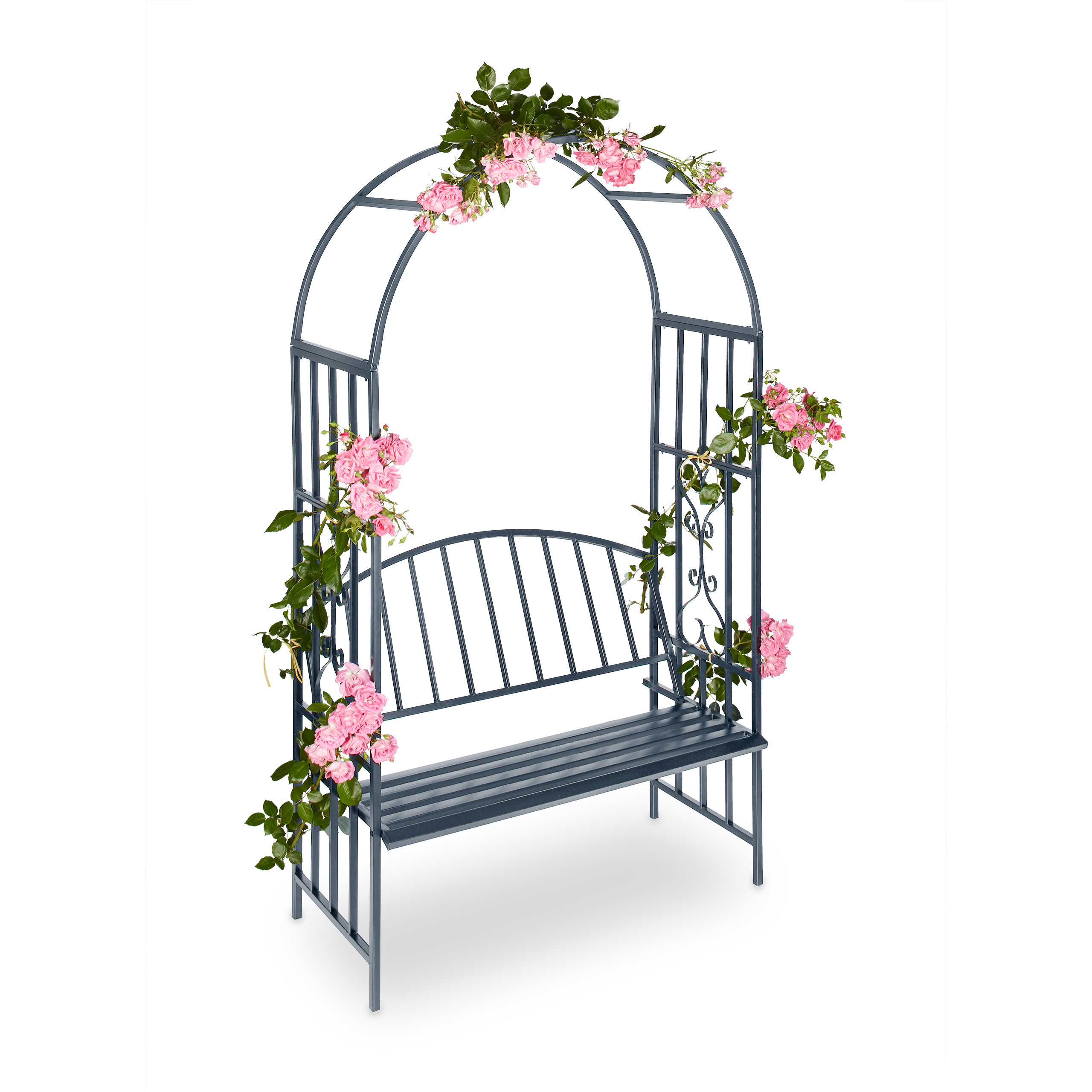 Rose Arch With Bench In - (w)115 X (h)205 X (d)50 Cm