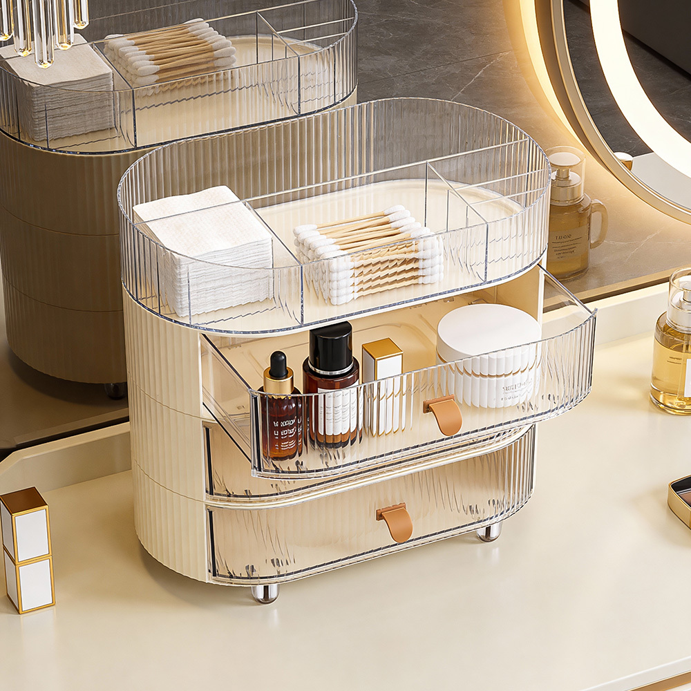 Stackable Display Vanity Organiser with 3 Drawers