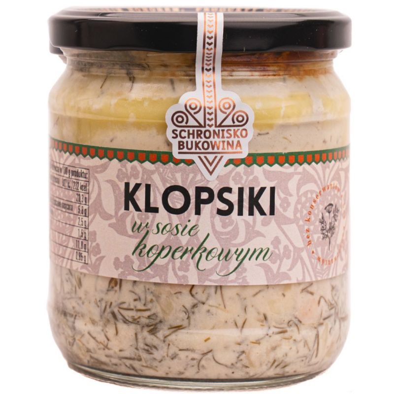 Meatballs In Dill Sauce 380g - Schronisko Bukowina