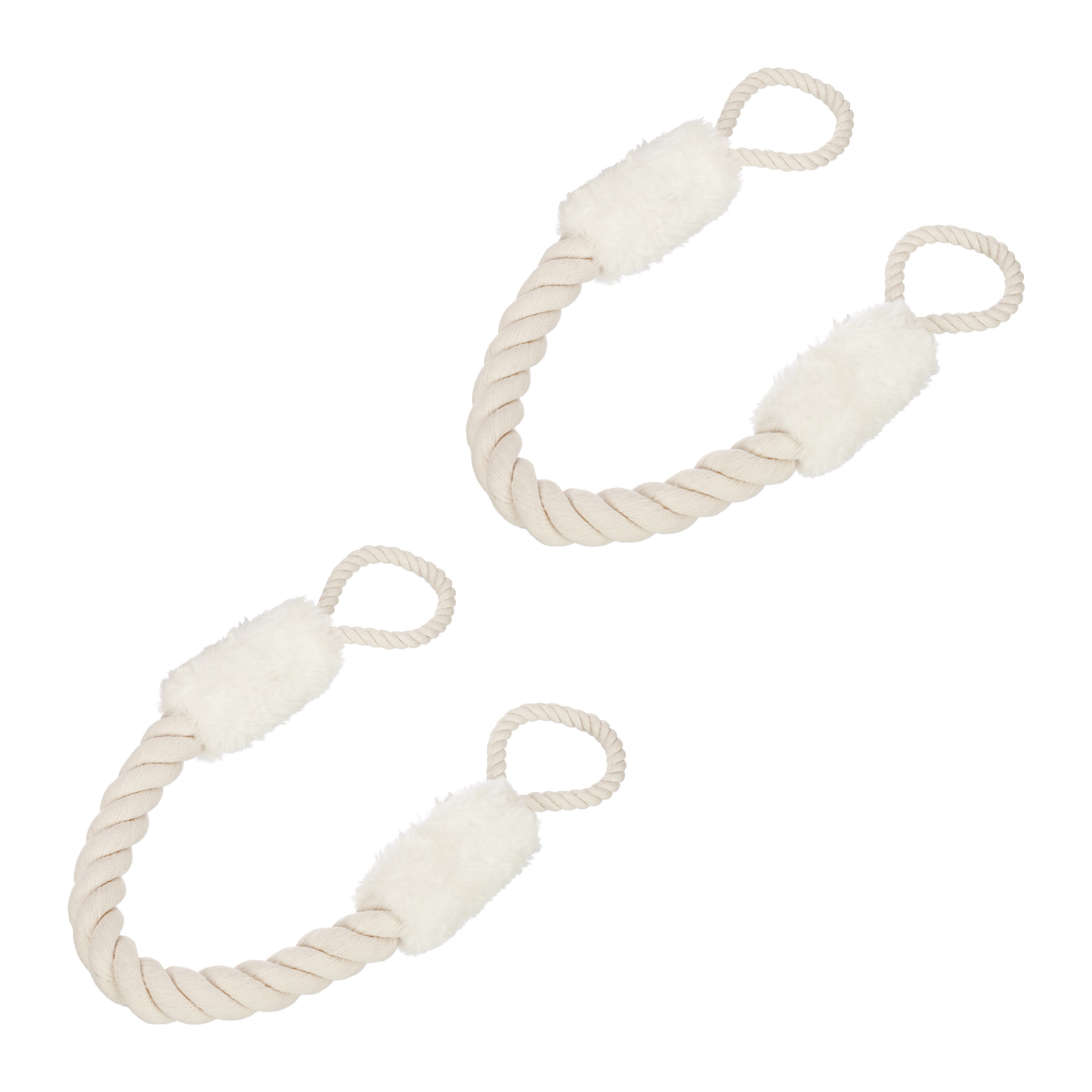 E-shop 2 x Türkordel in Beige/ Weiß