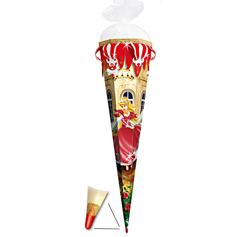 Image of - Dancing Princess 50 Cm - With Tulle Finish - Candy Cone Red Dancing Princess Dress Fairy Tale