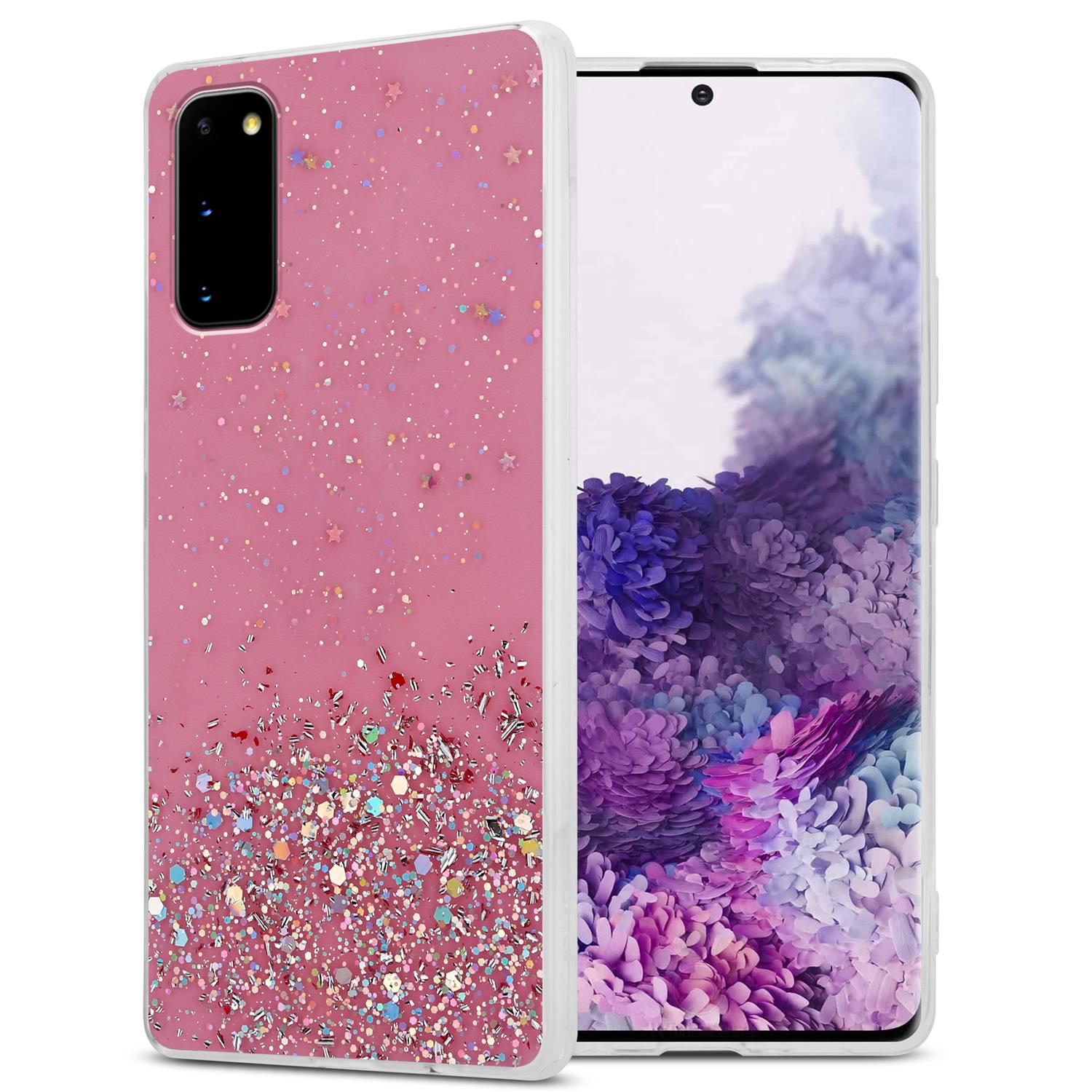 Case Compatible For Galaxy S20 Protective Of Flexible Tpu Silicone With Sparkling Glitter Case Cover Phone Case