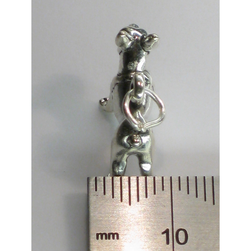 Sterling Silver Boston Terrier Charm, Perfect for Dog Lovers