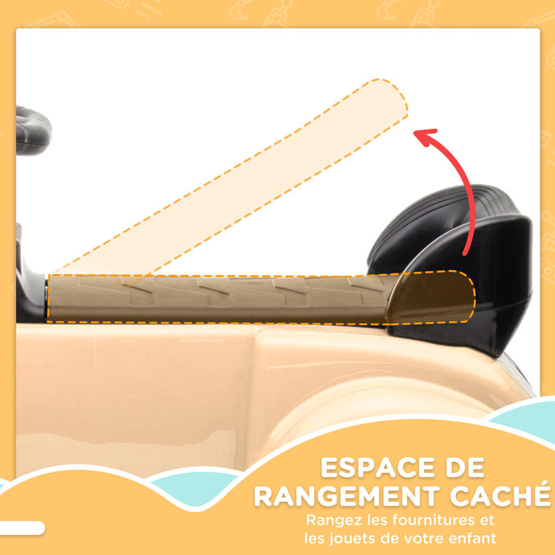 Mercedes-Benz 300S Kinderwagen voor 18-48 Maanden, Beige met Onderzitopslag