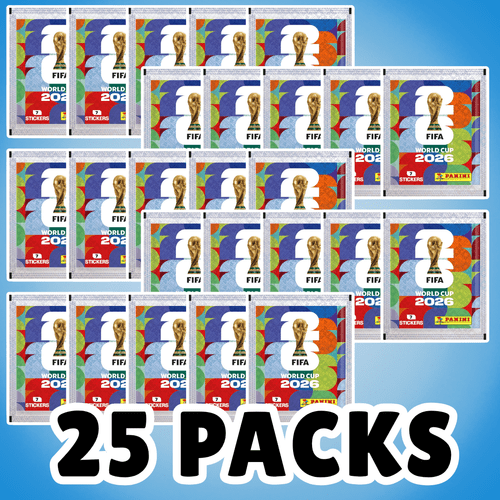 item picture 25x panini 2026 random sticker packs 25 sealed bags 175 assorted stickers
