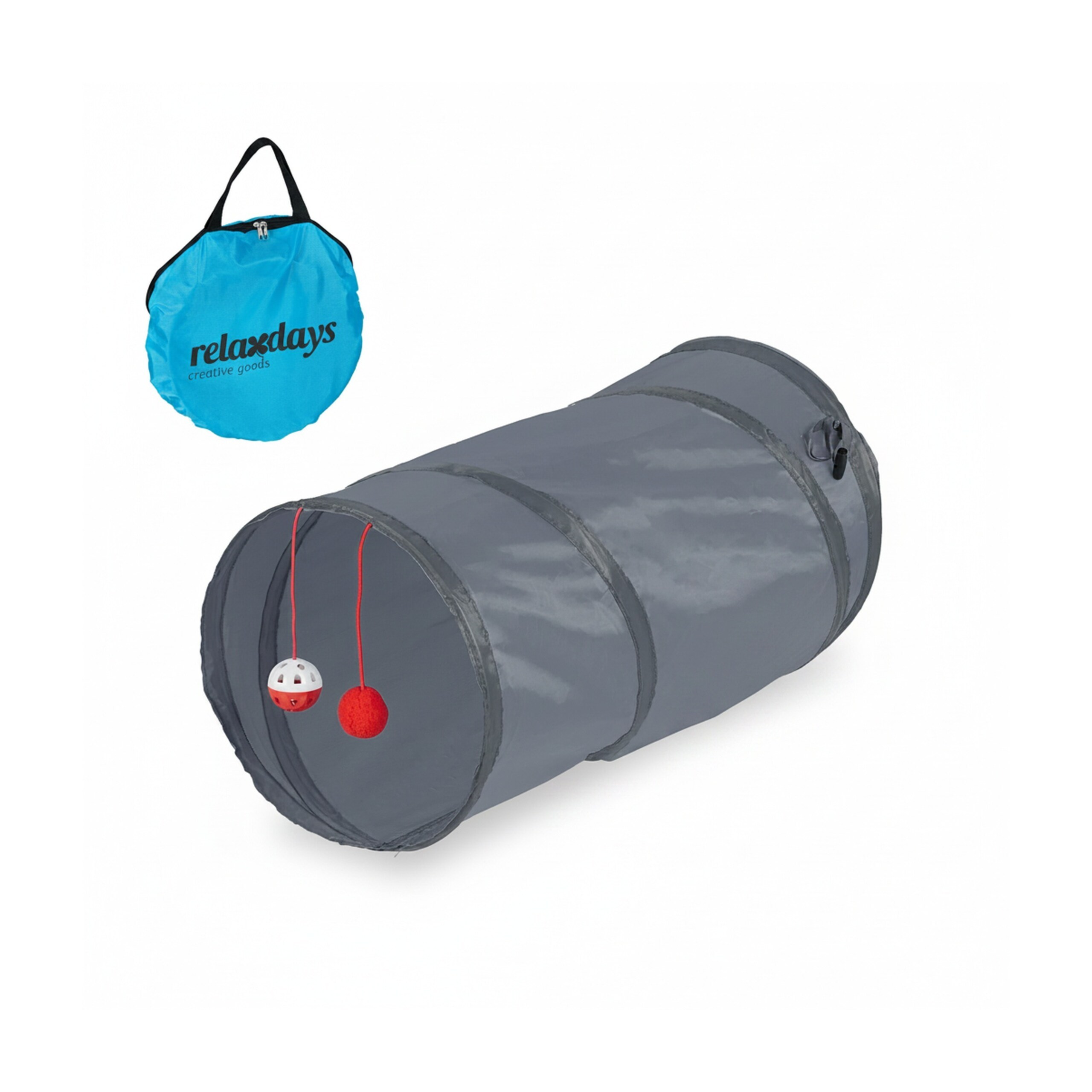 Gray Cat Tunnel for Indoor Play