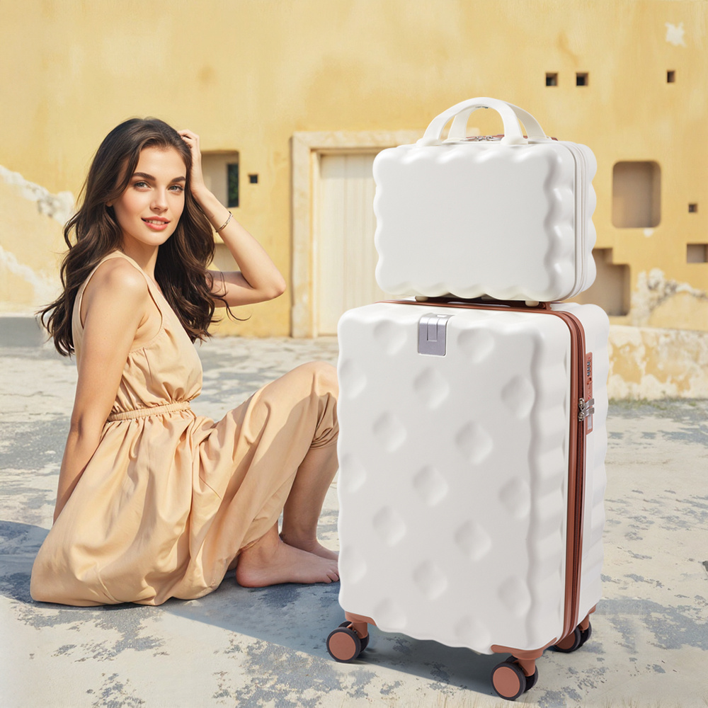 Hard Shell 2-Piece Luggage Set with TSA Lock