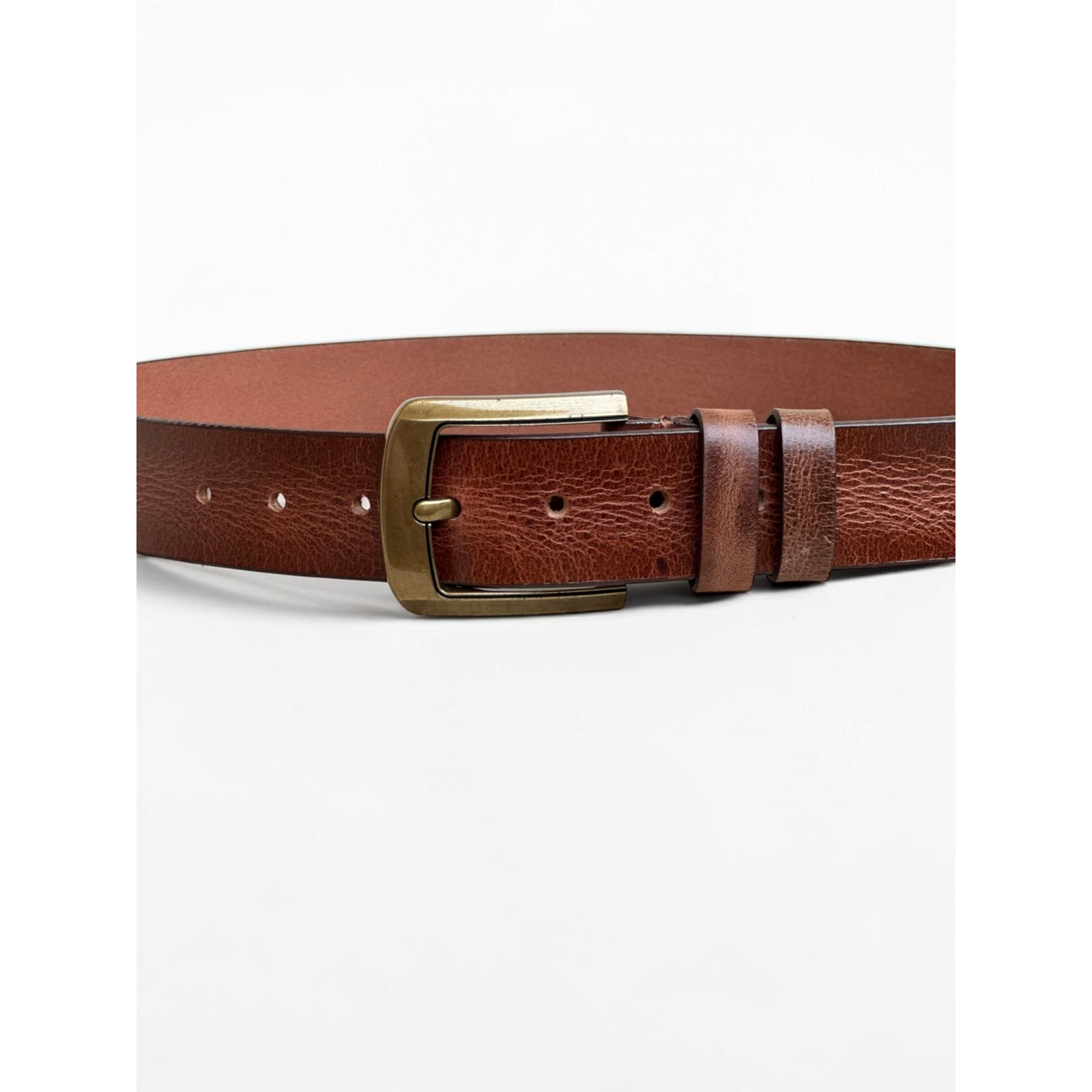 Men's Textured Heritage Belt Full Grain Leather