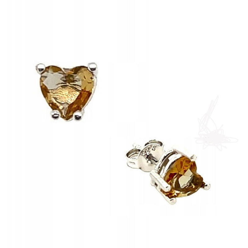 Heart-shaped Earrings With Sultanite - Test925 - Gift For Her
