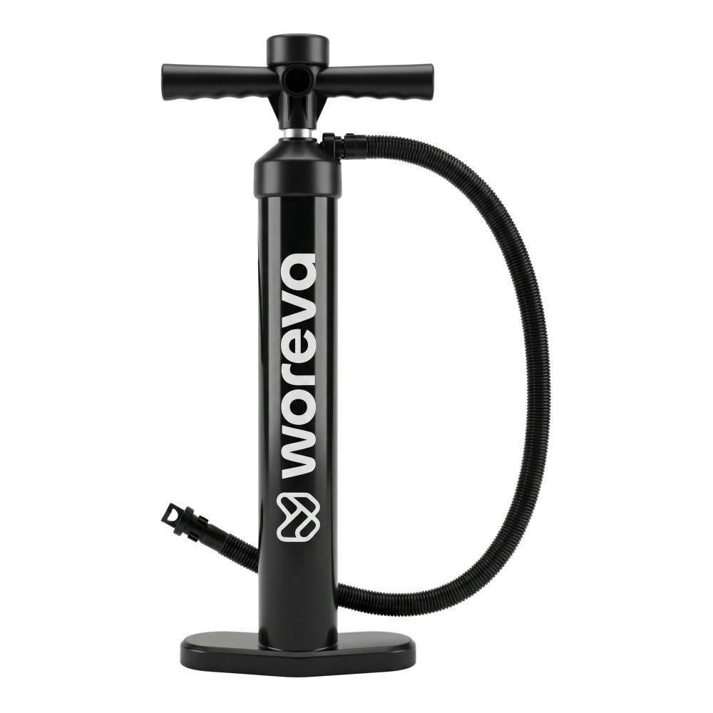 TEMU WOREVA Bomba Manual de Hinchador para Paddle Surf, Inflador de Simple Acción, con manómetro 20 PSI (Color Negro)