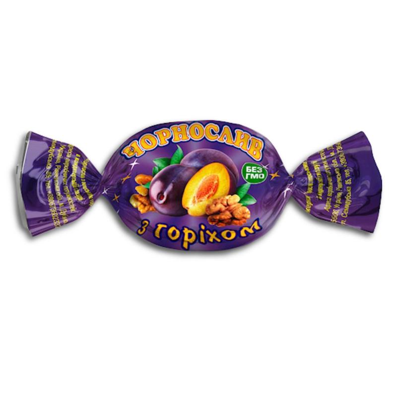 Image of Amethyst Chocolate Confectionery Dried Plums, With Walnut, In Cocoa-containing Fat Glaze 200g