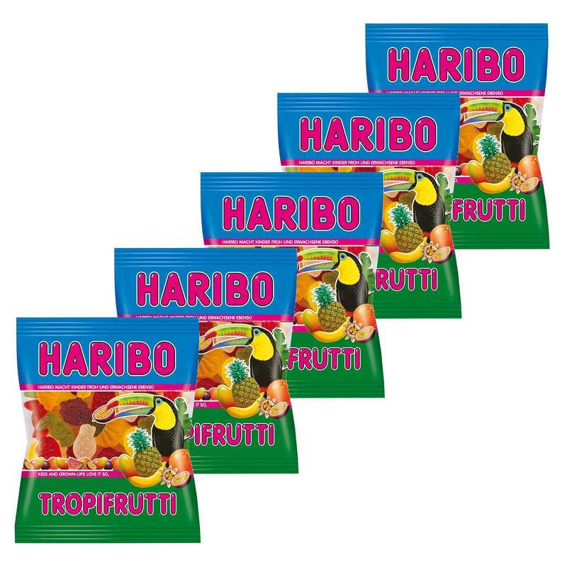 5 Packs Of Haribo Tropifrutti 175g (5x175g)