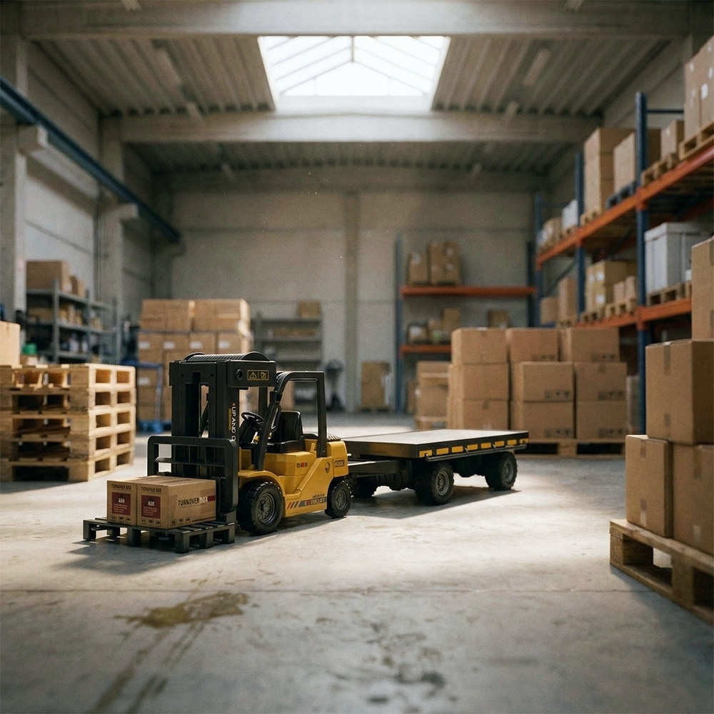 Remote Control Forklift Toy with Multifunctional Features