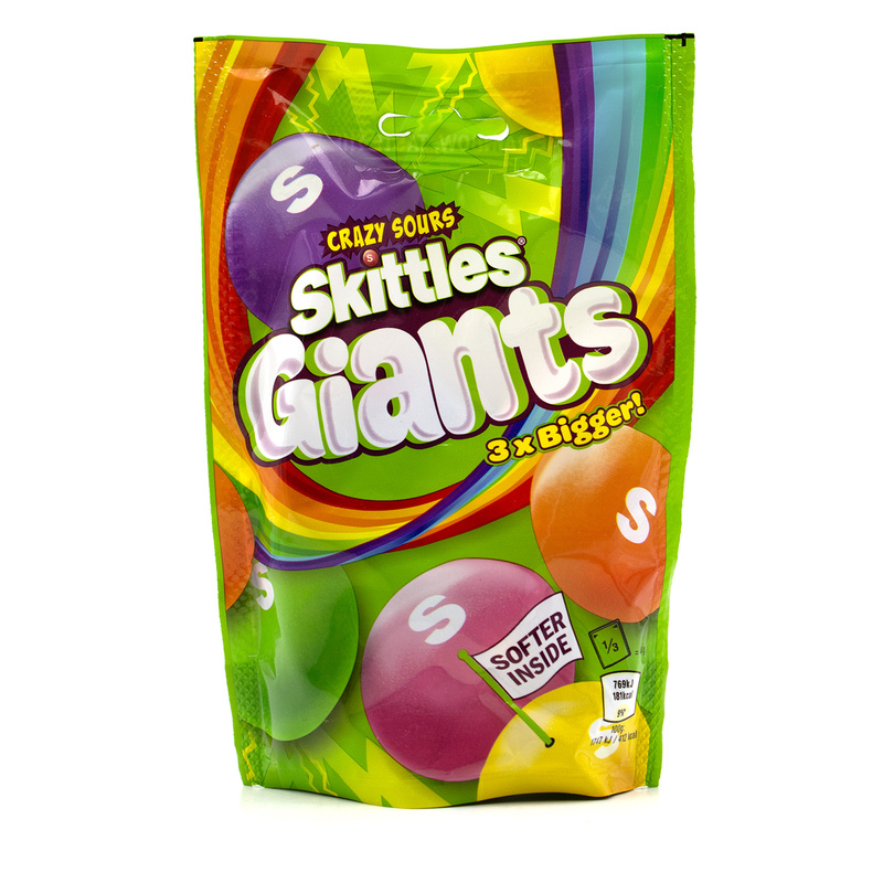Skittles Giants Crazy Sours 132g Uk Import